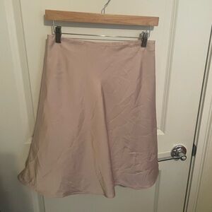 Express Pink A-Line Knee-Length Skirt for Resort Wear